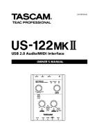 Tascam US-122-MK-II - Owners Manual